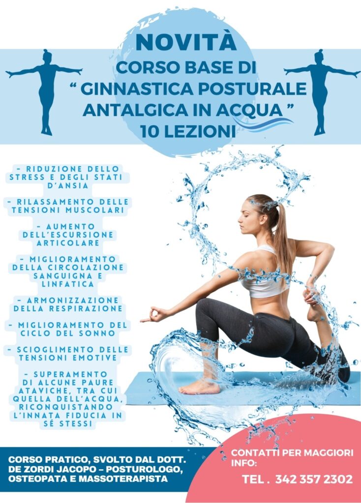 LOCANDINA CORSO ANTALGICA IN ACQUA